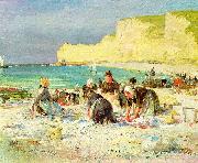 Henry Bacon Etretat oil painting artist